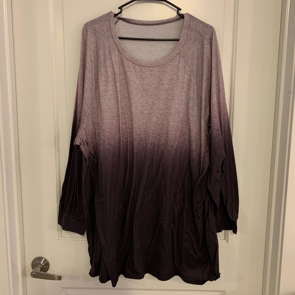 Shein purple ombré long sleeve shirt - Picture 1 of 2